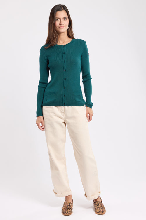 Cardigan boutonné - laine mérinos - Armor-lux - 3