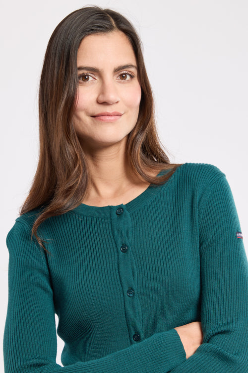 Cardigan boutonné - laine mérinos - Armor-lux - 2