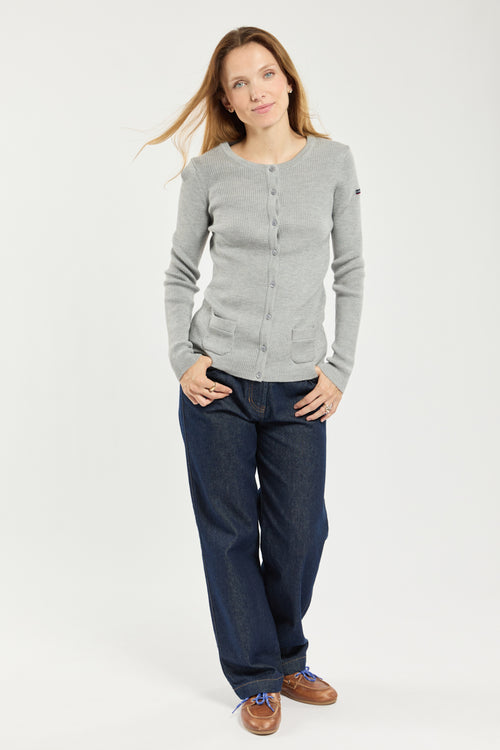 Geknöpfte Strickjacke - Merinowolle - Armor-lux - 3