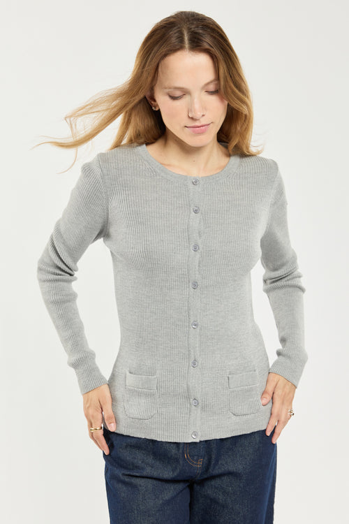 Geknöpfte Strickjacke - Merinowolle - Armor-lux - 1