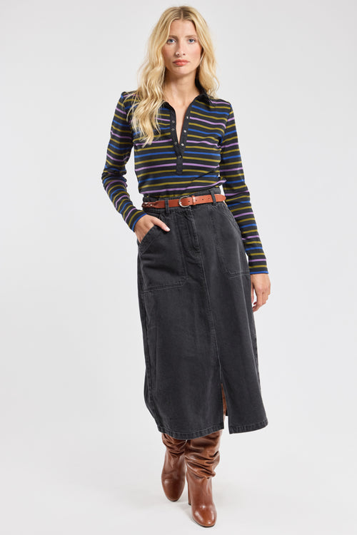 Baila striped polo shirt - thick cotton - Armor-lux - 4