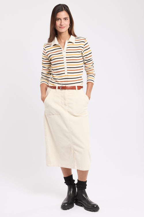 Striped polo shirt - thick cotton - Armor-lux - 3