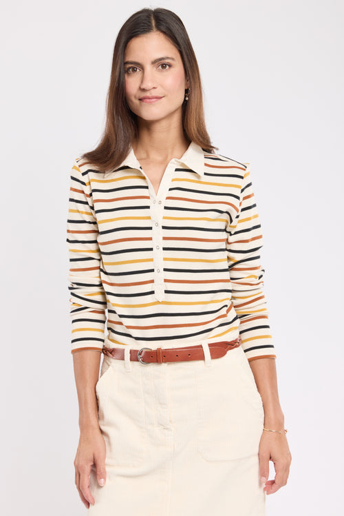 Striped polo shirt - thick cotton - Armor-lux - 1