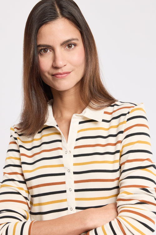 Striped polo shirt - thick cotton - Armor-lux - 2