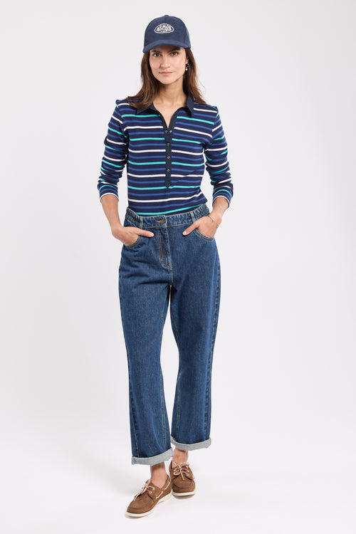 Striped polo shirt - thick cotton - Armor-lux - 3