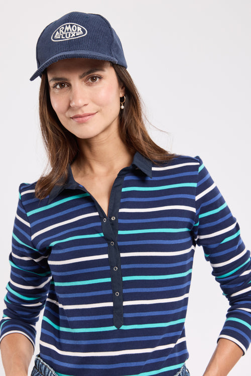 Striped polo shirt - thick cotton - Armor-lux - 2