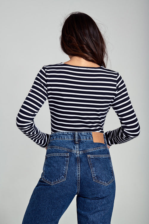 Lesconil Long-sleeve Breton striped shirt - Armor-lux - 5