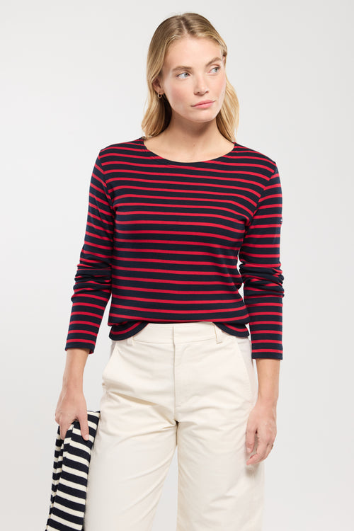 Lesconil Long-sleeve Breton striped shirt - Armor-lux - 1