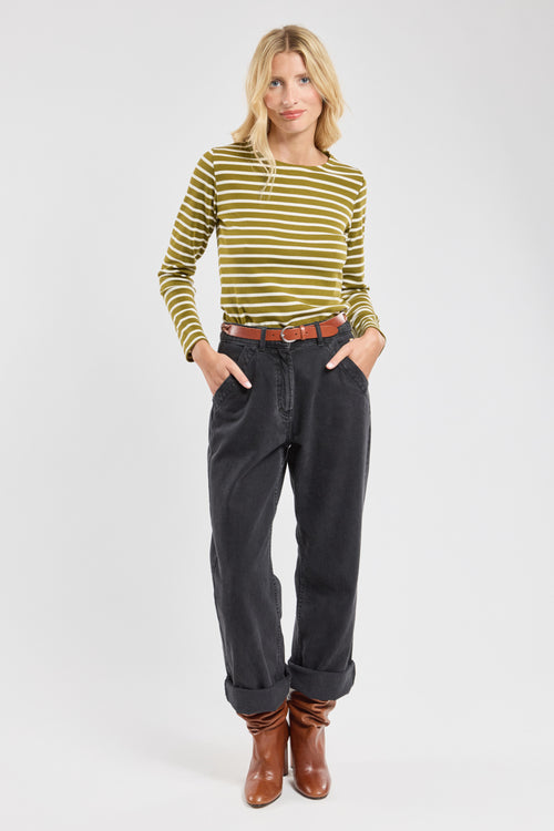 Lesconil Breton striped shirt - thick cotton - Armor-lux - 4