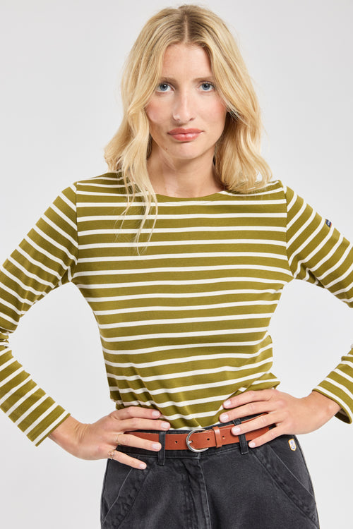 Lesconil Breton striped shirt - thick cotton - Armor-lux - 1