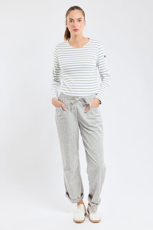 Lesconil Breton striped shirt - thick cotton - Armor-lux - 3