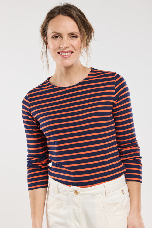 Lesconil Breton striped shirt - thick cotton - Armor-lux - 2