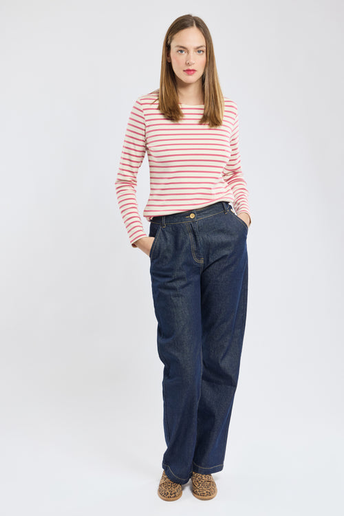 Lesconil Breton striped shirt - thick cotton - Armor-lux - 4