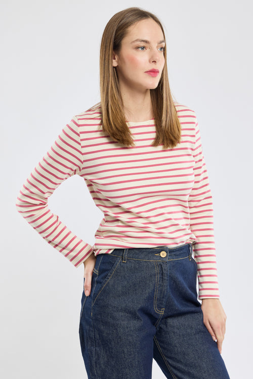 Lesconil Breton striped shirt - thick cotton - Armor-lux - 1