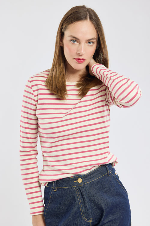 Lesconil Breton striped shirt - thick cotton - Armor-lux - 2