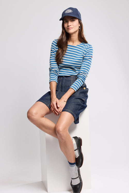 Lesconil Breton striped shirt - thick cotton - Armor-lux - 3