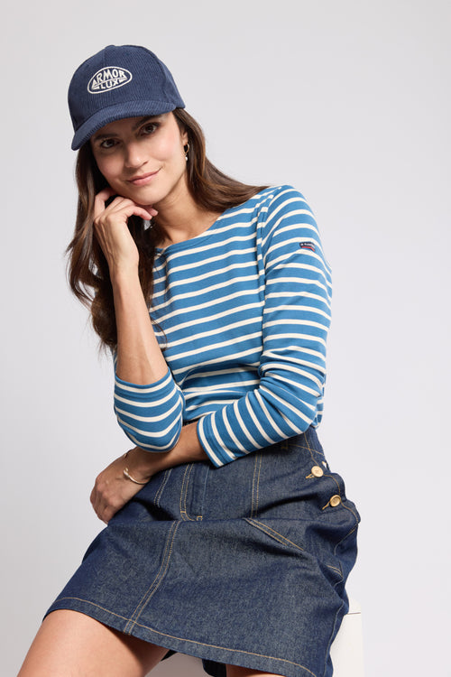 Lesconil Breton striped shirt - thick cotton - Armor-lux - 2