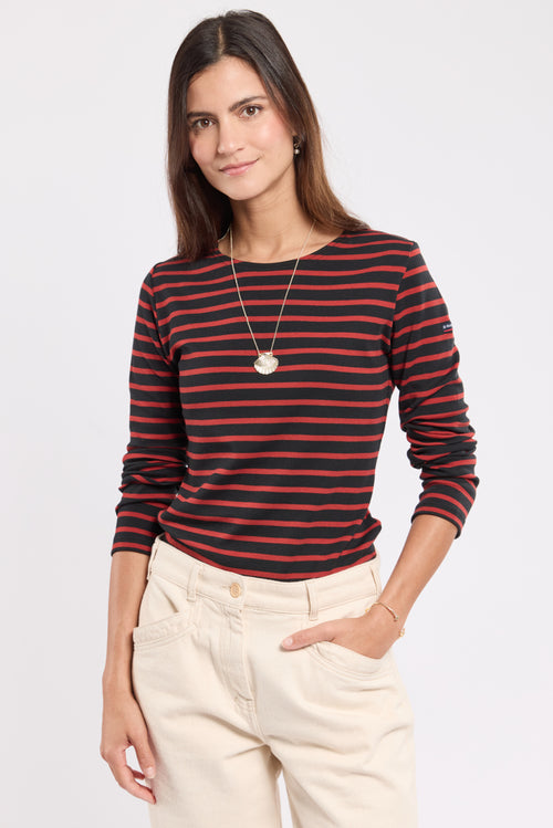Lesconil Breton striped shirt - thick cotton - Armor-lux - 1