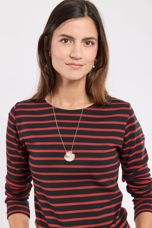 Lesconil Breton striped shirt - thick cotton - Armor-lux - 2