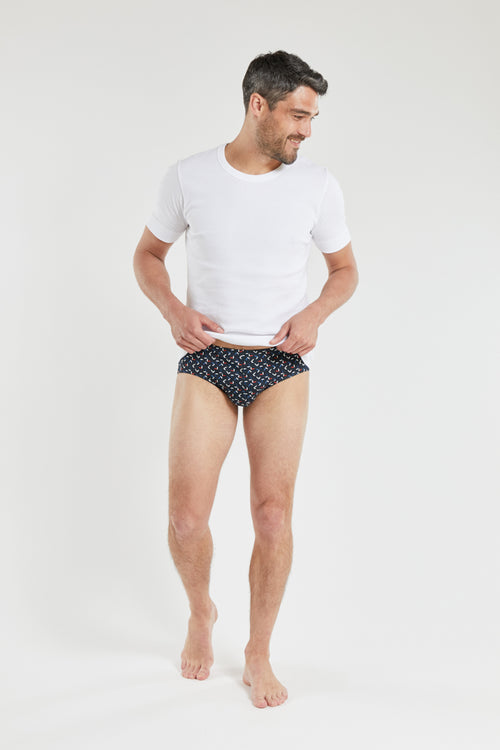 Slip mit Segelboot-Print – Baumwolle - Armor-lux - 4