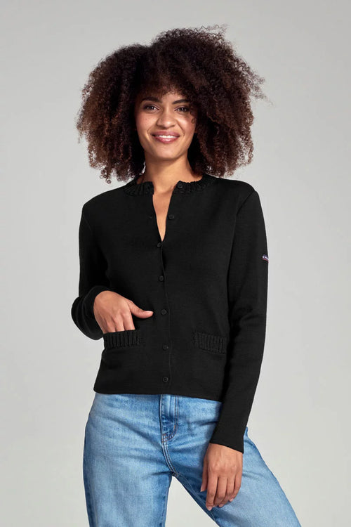 Cardigan col rond - Laine et acrylique - Armor-lux - 2