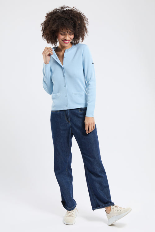 Cardigan col rond - Laine et acrylique - Armor-lux - 2