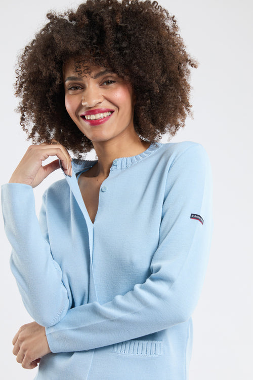 Cardigan col rond - Laine et acrylique - Armor-lux - 3