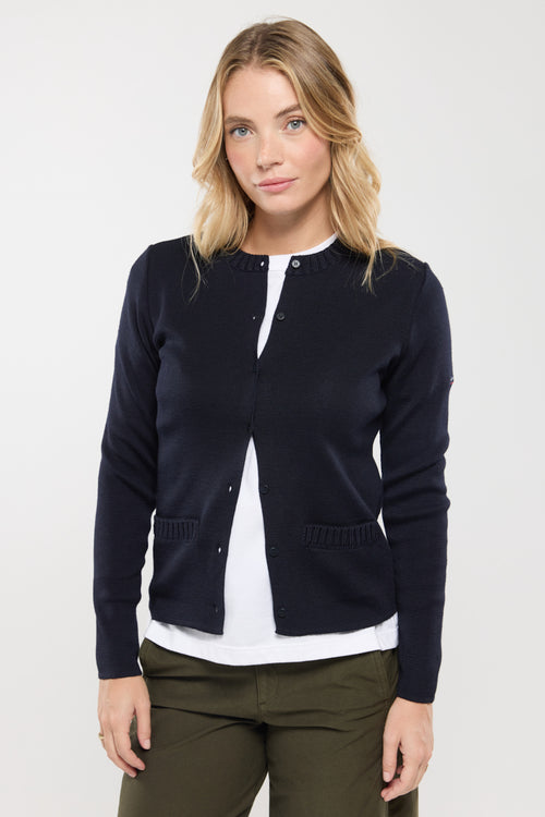 Cardigan col rond - Laine et acrylique - Armor-lux - 6