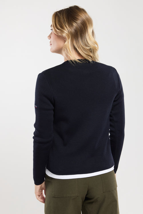 Cardigan col rond - Laine et acrylique - Armor-lux - 5