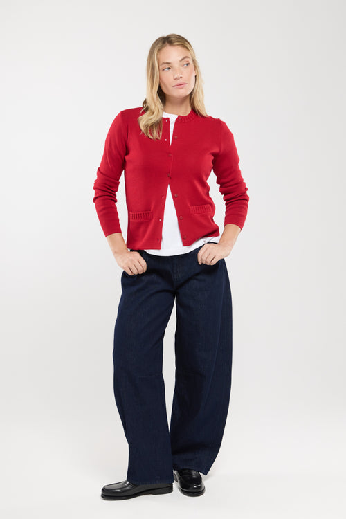 Cardigan col rond - Laine et acrylique - Armor-lux - 5