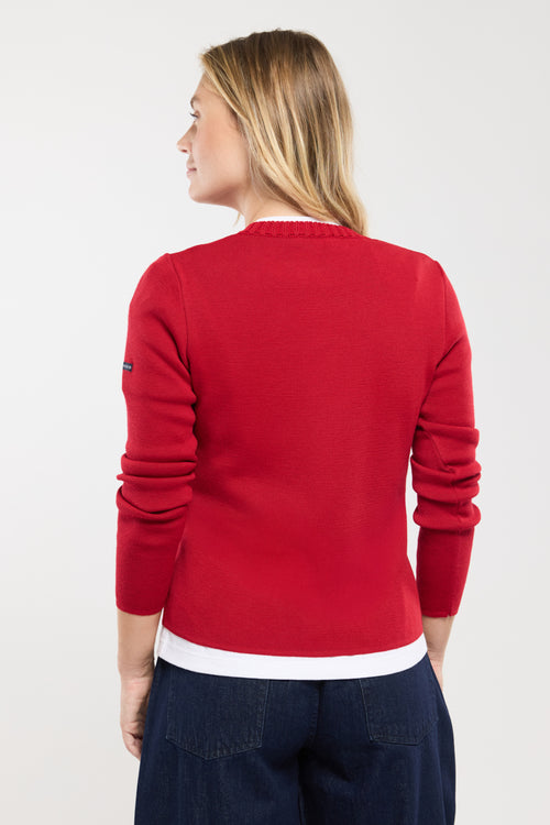 Cardigan col rond - Laine et acrylique - Armor-lux - 4