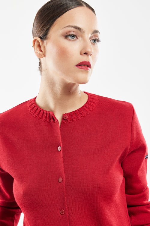 Cardigan col rond - Laine et acrylique - Armor-lux - 3