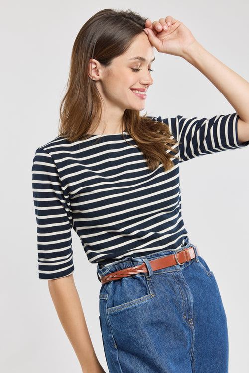 Breton striped shirt - thick cotton - Armor-lux - 1