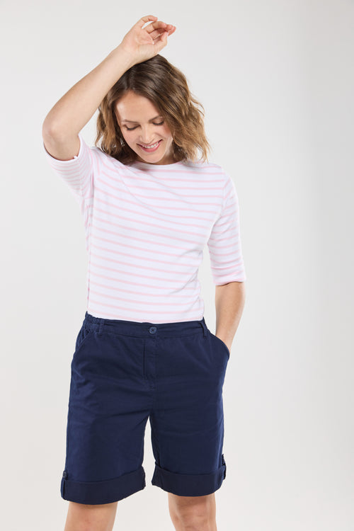 Marinière manches 3/4 - coton épais - Armor-lux - 3