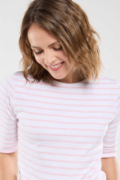 Marinière manches 3/4 - coton épais - Armor-lux - 4