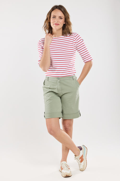 Marinière manches 3/4 - coton épais - Armor-lux - 3
