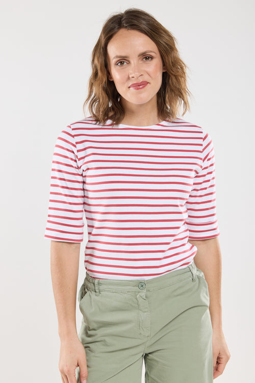 Marinière manches 3/4 - coton épais - Armor-lux - 3