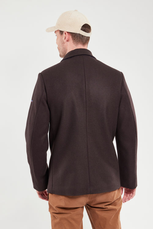 Fort Cigogne two-tone peacoat - wool broadcloth - Armor-lux - 2