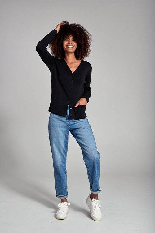 V-neck cardigan - wool and acrylic - Armor-lux - 3