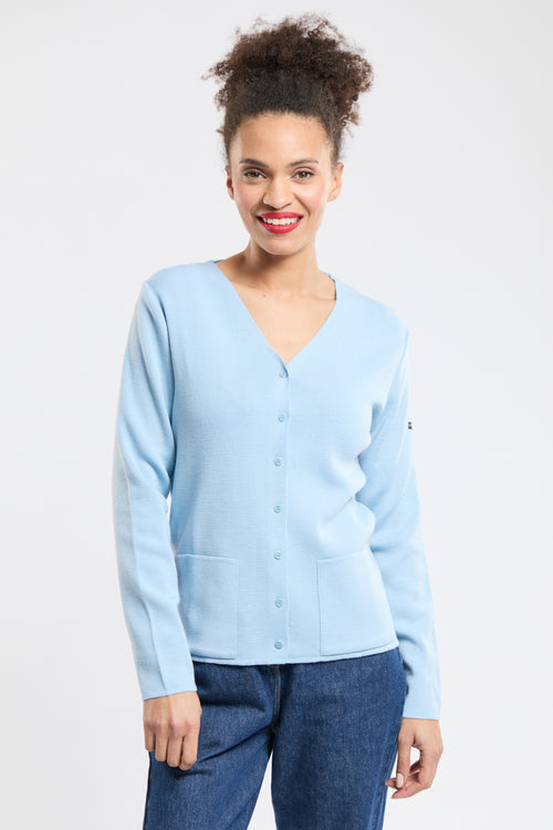 V-neck cardigan - wool and acrylic - Armor-lux - 1