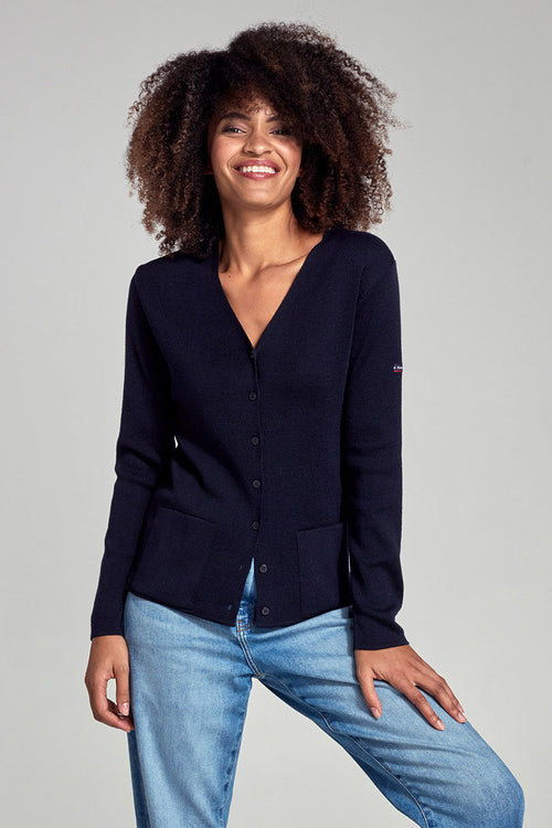 Cardigan col V - laine et acrylique - Armor-lux - 1
