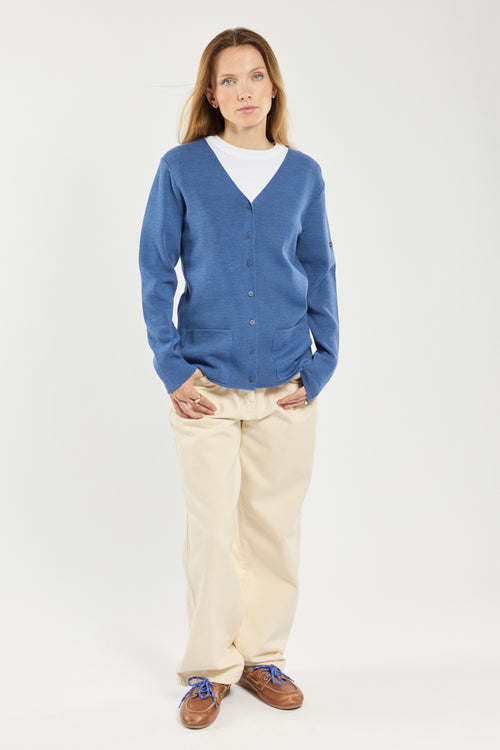 V-neck cardigan - wool and acrylic - Armor-lux - 3