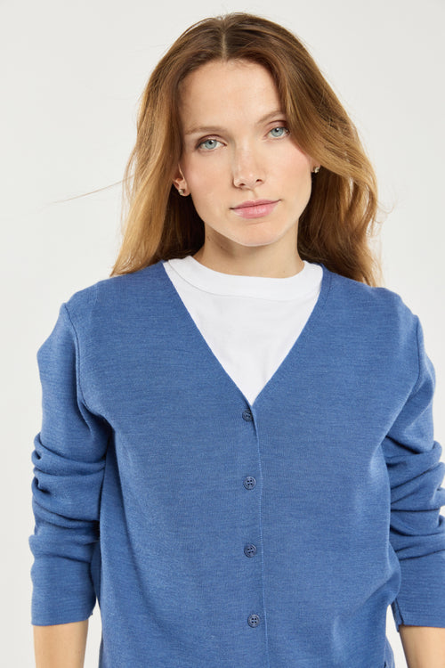 V-neck cardigan - wool and acrylic - Armor-lux - 2