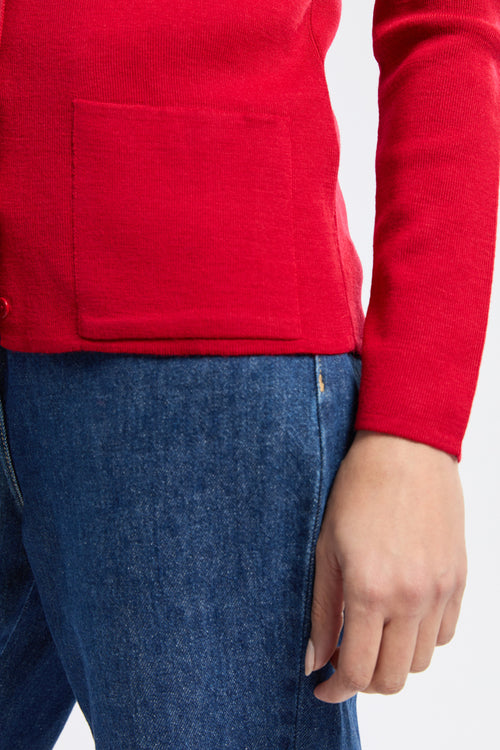 V-neck cardigan - wool and acrylic - Armor-lux - 4