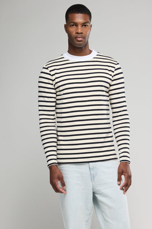 Aviron Long sleeve Breton striped shirt -  fairtrade cotton - Armor-lux - 5