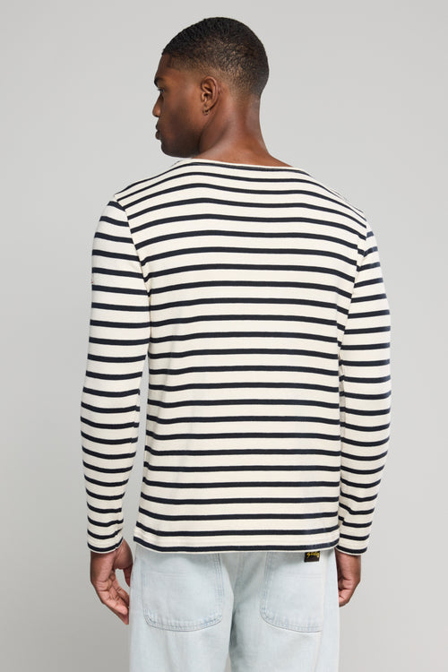 Aviron Long sleeve Breton striped shirt -  fairtrade cotton - Armor-lux - 4