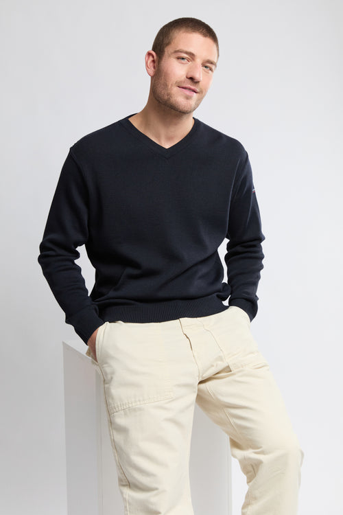 Pull col V - laine et acrylique - Armor-lux - 1