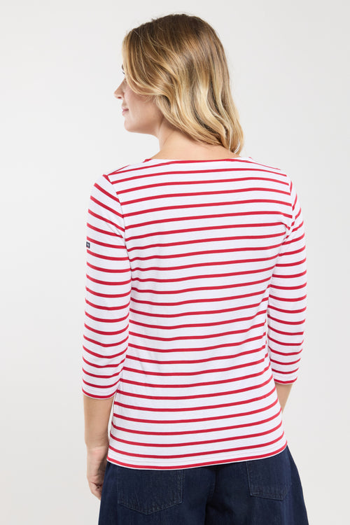 3/4 sleeve Breton striped shirt - light cotton - Armor-lux - 4