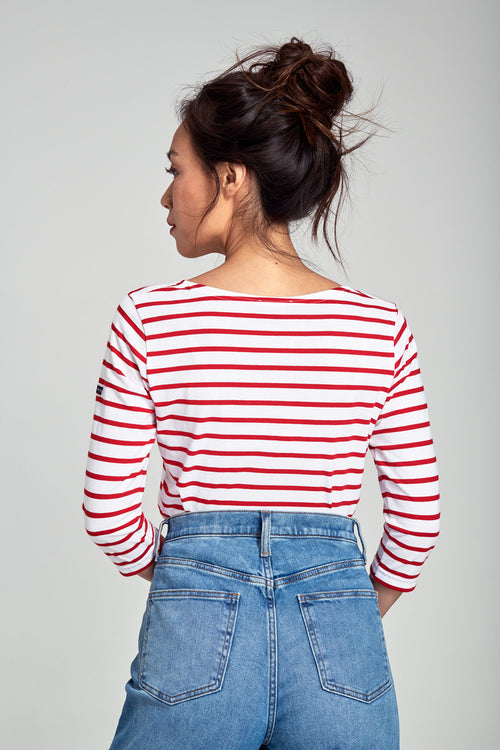 3/4 sleeve Breton striped shirt - light cotton - Armor-lux - 3