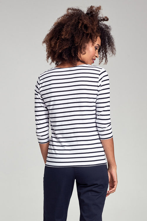 Marinière manches 3/4 - coton léger - Armor-lux - 2